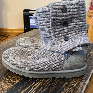 Ugg Gray Knit Boots
